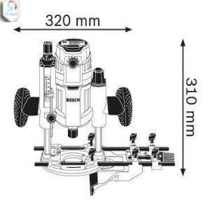 فرز نجاری بوش 1600 وات مدل gof 1600 ce bosch