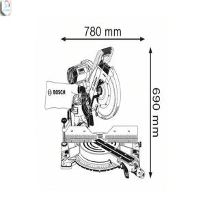 اره فارسی بر بوش 300 م م مدل gcm 12 gdl