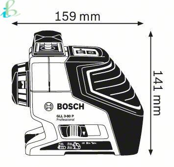 تراز لیزری بوش 3 محوره مدل gll 3-80-bm1 gll 3-80-bm1 bosch