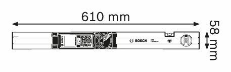 ریل شیب سنج بوش r60 r 60 bosch