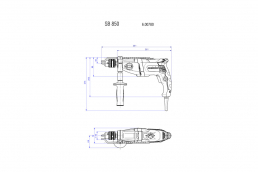 دریل ضربه ای متابو مدل sbe 850-2 metabo