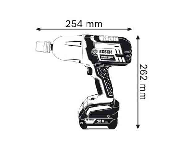 بکس شارژی بوش 18 ولت مدل gds 18 v-li ht