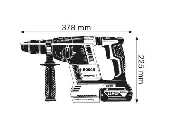 دریل چکشی بوش مدل gbh 18v-26