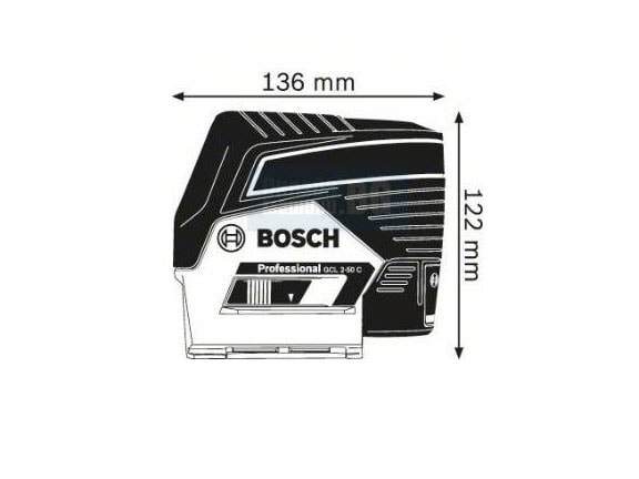 تراز لیزری بوش مدل gcl 2-50 c+rm3