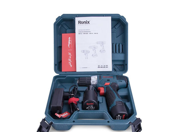 دریل شارژی رونیکس 12 ولت مدل 8012 8012 Ronix
