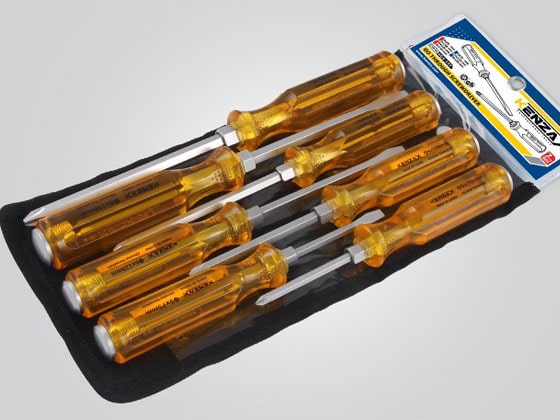 پیچ گوشتی ضربه خور کنزاکس کیفی 7 عددی  KGS-107